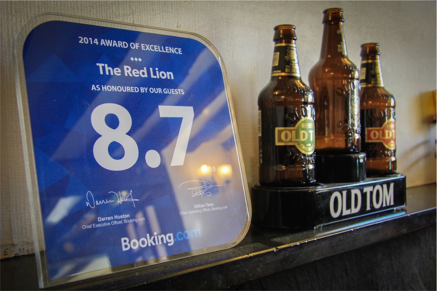 Award-winning ales at the bar
