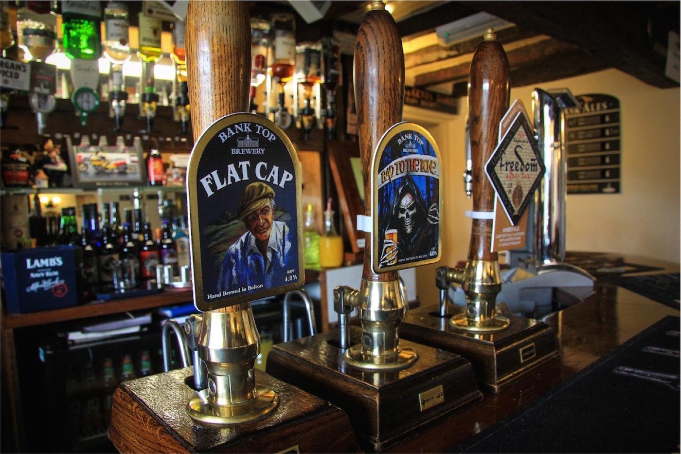 Changing cask ales on the hand-pumps